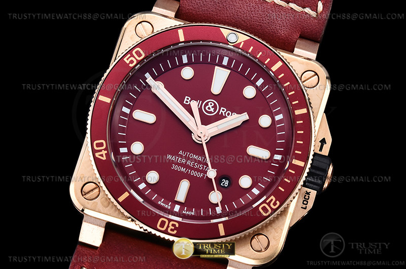 BR134C - Bell Ross BR03-92 Diver 42mm Bronze BR/LE Red A2824