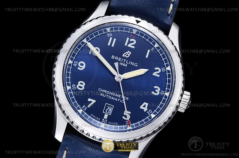 BSW0516C - Navitimer Aviator 8 SS/LE Blue/Num TF A2824
