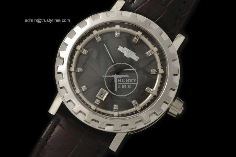 DEW006A - Academia Automatic SS/LE Blk MOP Dial Asia 2813