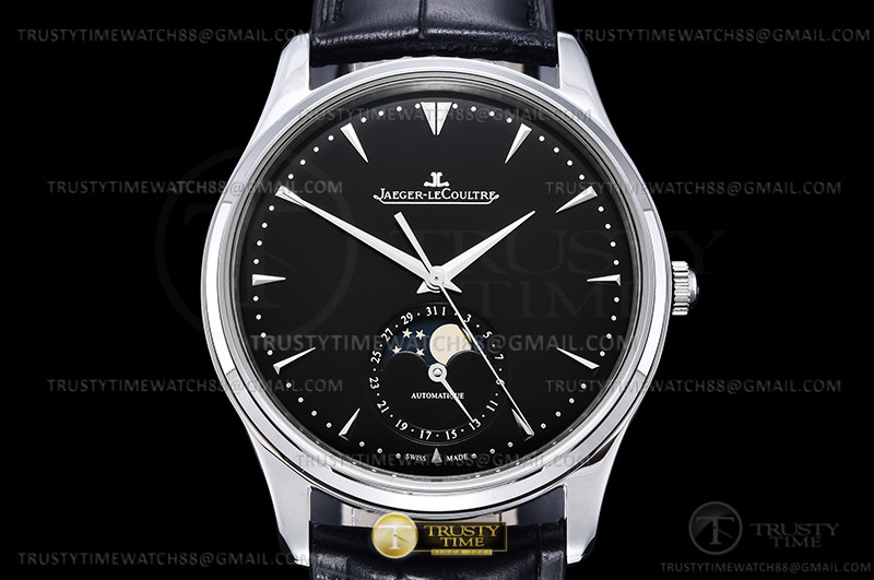 JL207 - Master Ultra Thin Moonphase SS/LE Black ZF 1:1 MY9015