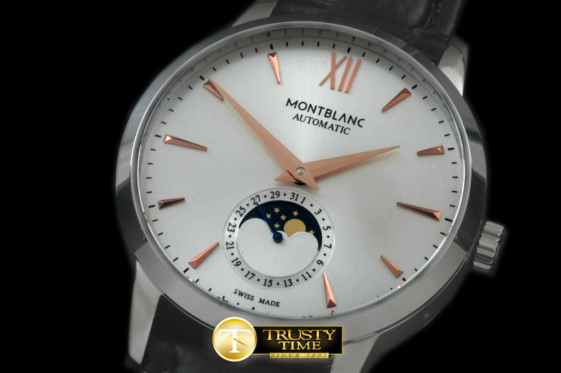 MB057A - Heritage Spirit Calendar Moonphase SS/LE White M-9105
