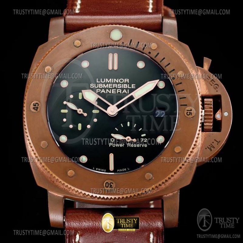PN507LE - PAM 507 Submersible Bronzo 47mm BR/LE Grn XCF Mod 9002