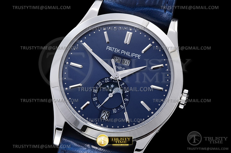 PP0447B - Annual Cal. Moonphase 5396 SS/LE Blue/Stk ZF MY9015