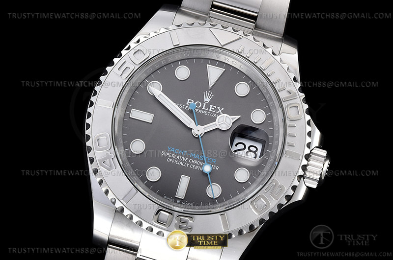 ROLYM210B - YachtMaster 126622 904L SS/SS D-Grey Clean VR3235