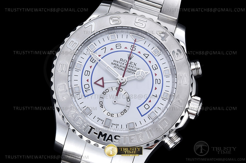 ROLYM233A - YachtMaster 116689 SS/SS White KF A7750 Mod