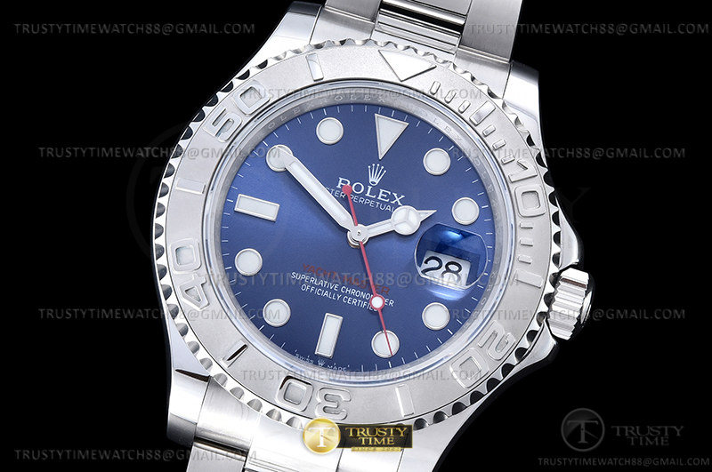 ROLYM234A - YachtMaster 116622 904L SS/SS Blue KF VR3135