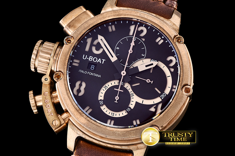 UBT030 - UBoat Chimera Bronze Chronograph BZ/LE Brown A7750