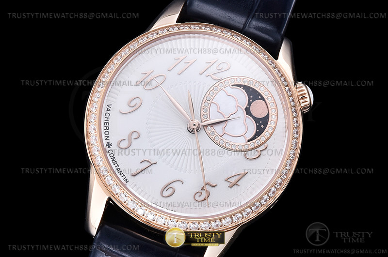 VC0193A - Egerie Moonphase 8500F RG/LE White NNF A1088